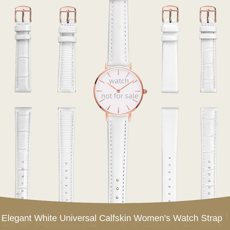 Tissot Watches Smartwatch - White watch belt quick release leather