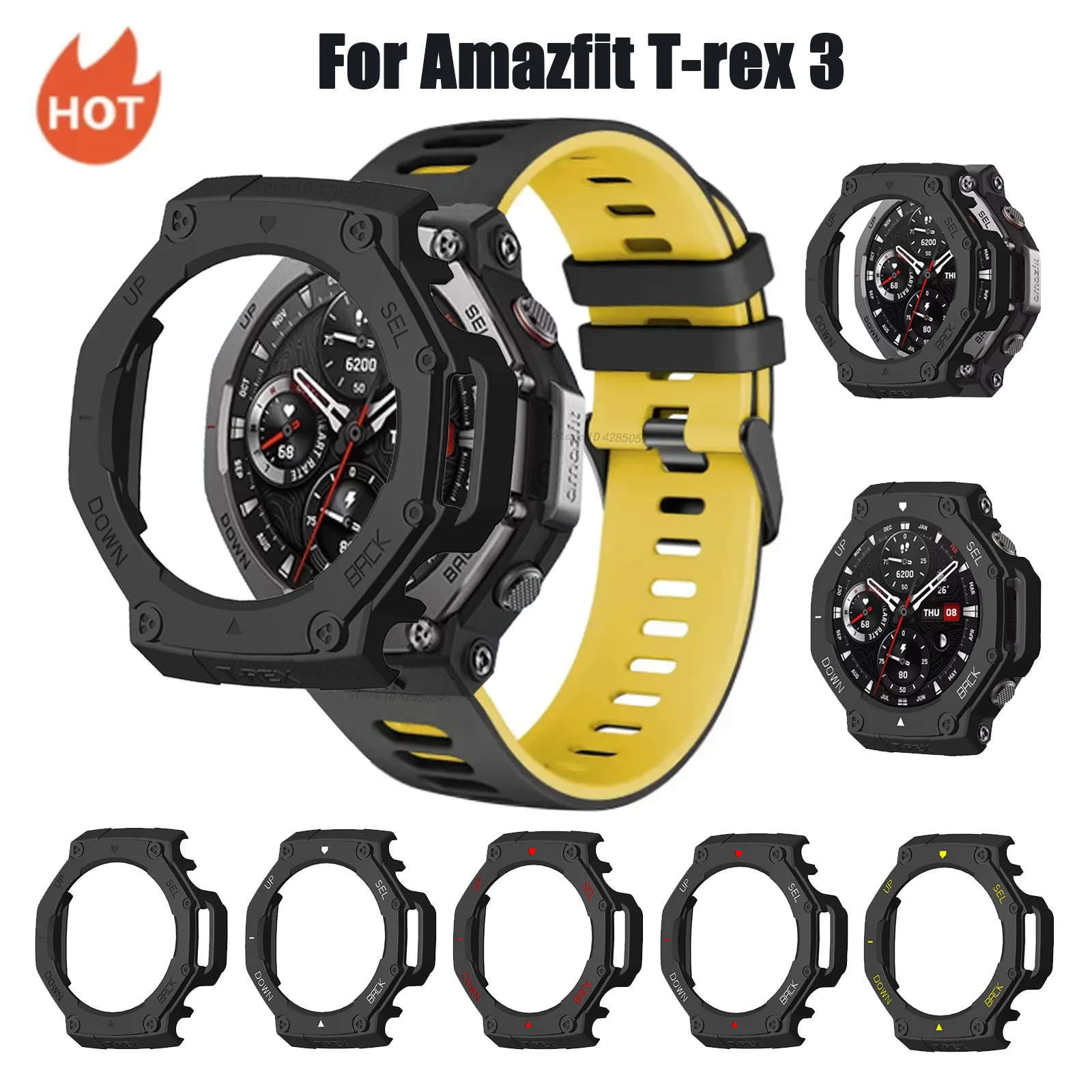 Smartwatch Watches Amazfit - TPU Protective Case For Amazfit T-Rex3