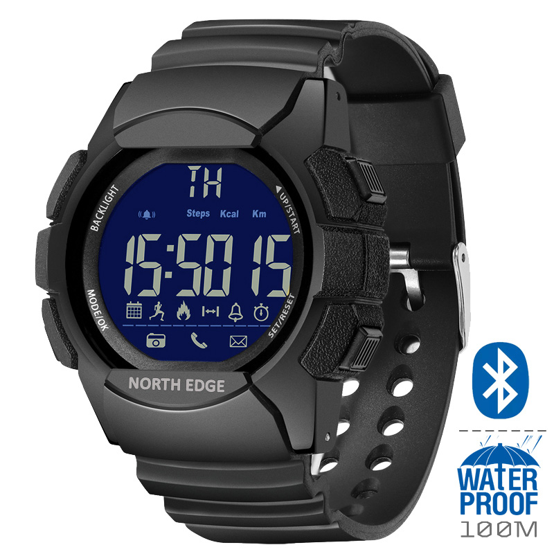 Smartwatch Digital Watches For Men - NORTH EDGE AK 100M Waterproof Outdoor