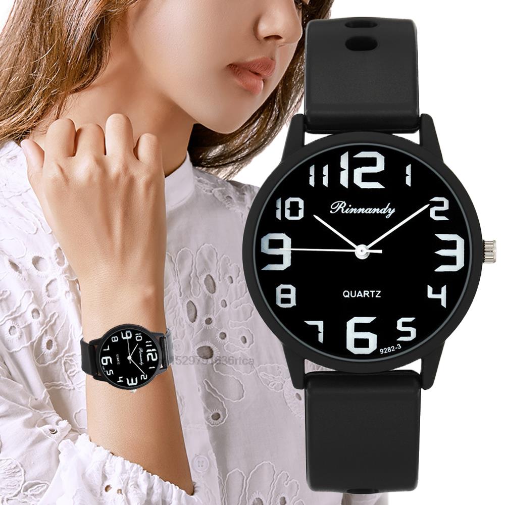 Minimalist Thin Watch - Women Fashion Silicone Watches Set Minimalist