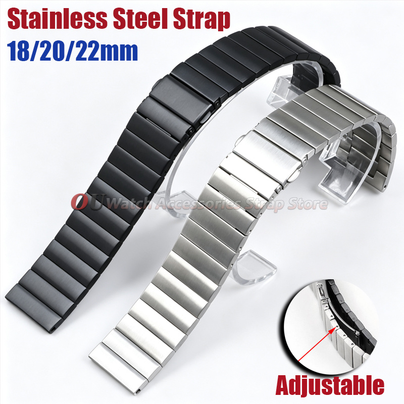 Seiko Watches Smartwatch - 18mm 20mm 22mm Solid Stainless Steel