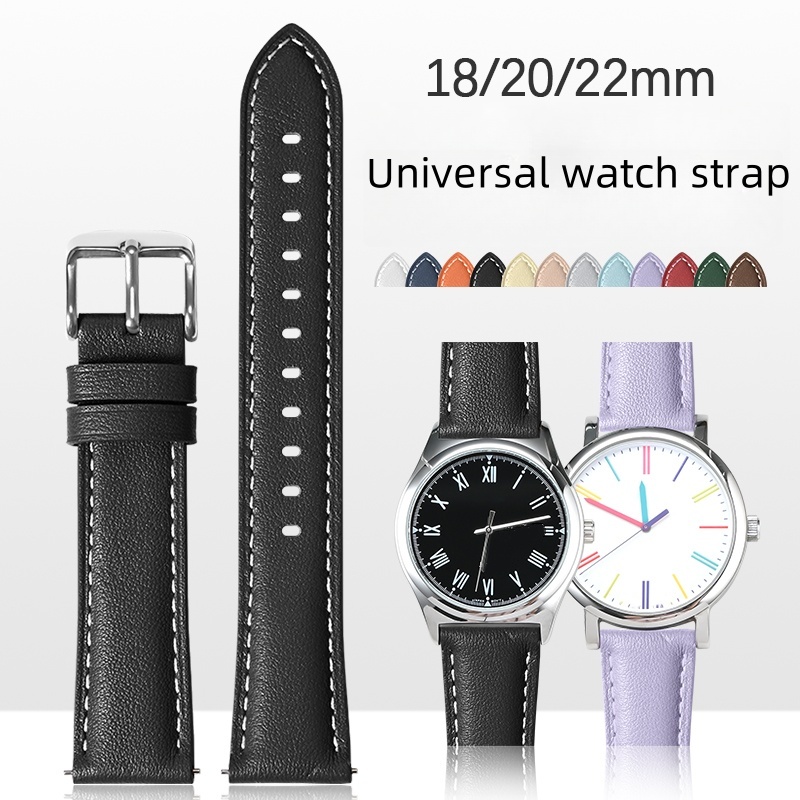 Tissot Watches Smartwatch - 18mm 20mm 22mm Universal bracelet Leather