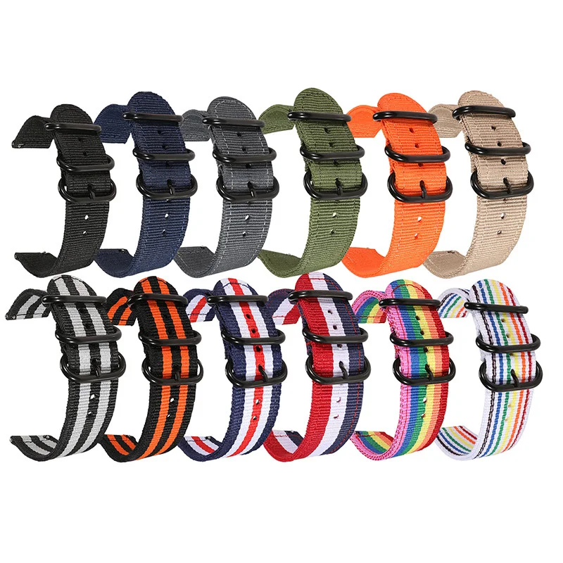 20mm  22mm Universal Nylon Wat - Smartwatch Army Watches For Men 评论和价格