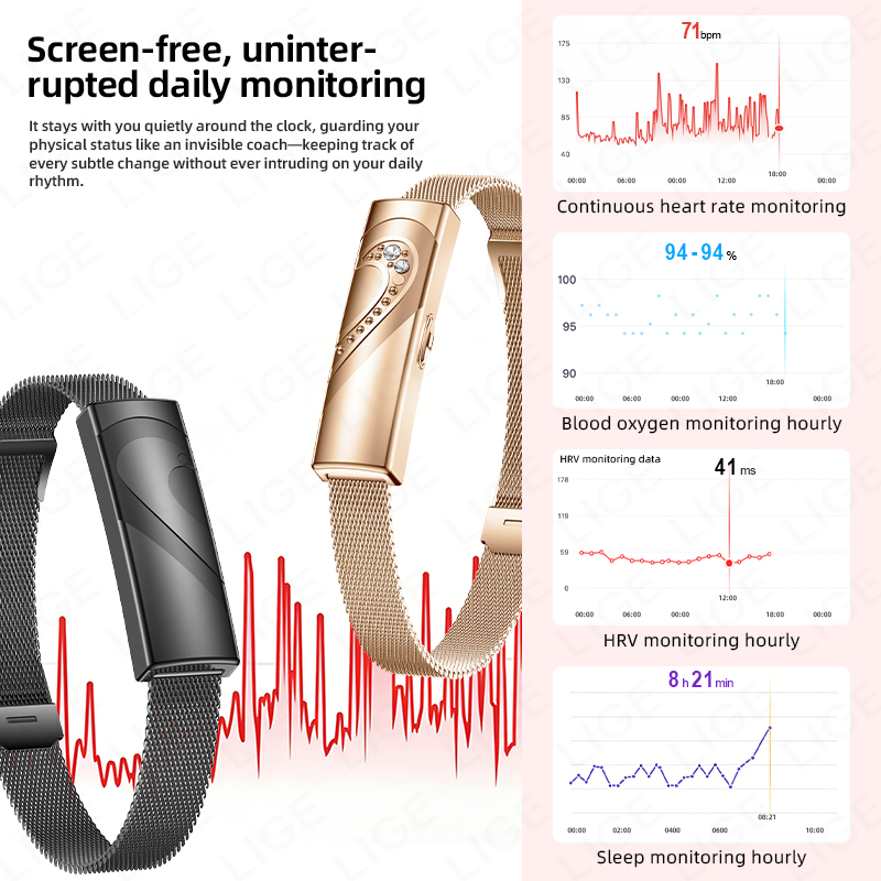 LIGE Smart Bracelet Real-time  - Couple Watches Smartwatch 评论和价格
