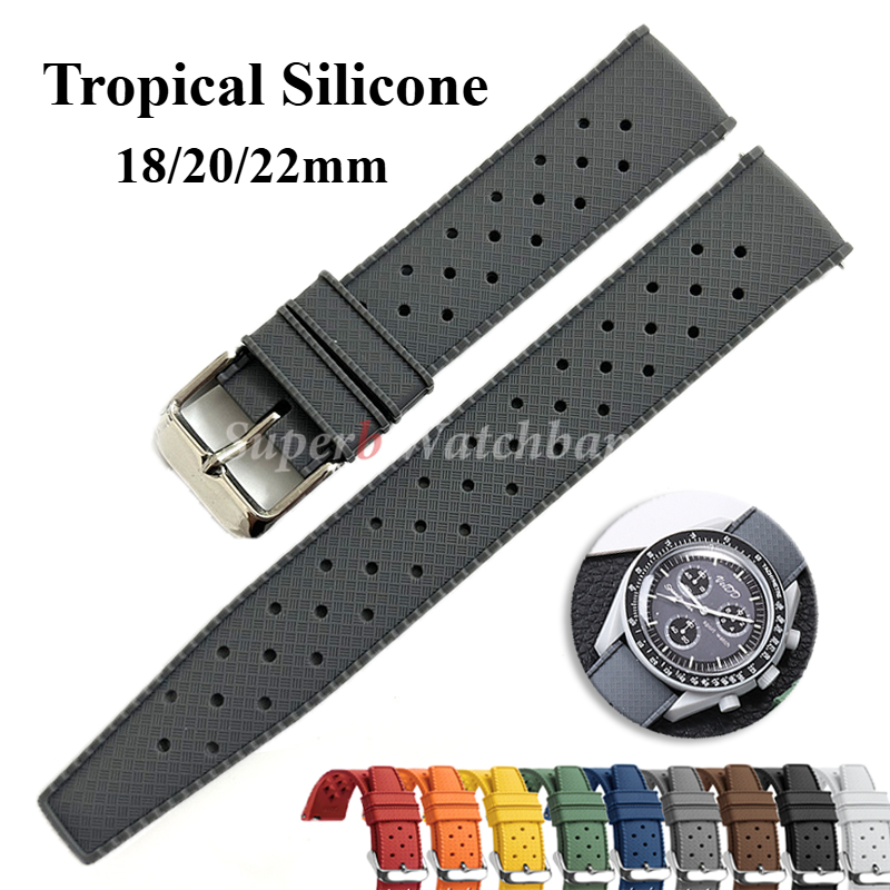 Tropical Silicone Watch Band Q - Seiko Watches Smartwatch 评论和价格