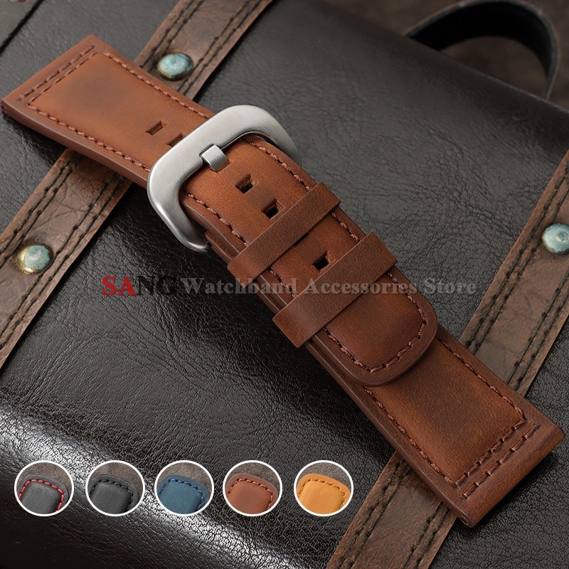 28mm Vintage Leather Watchband - Watches Rolex Smartwatch 评论和价格