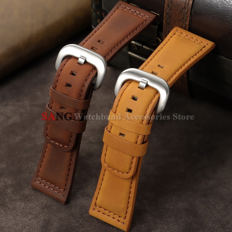 28mm Vintage Leather Watchband - Watches Rolex Smartwatch 评论和价格