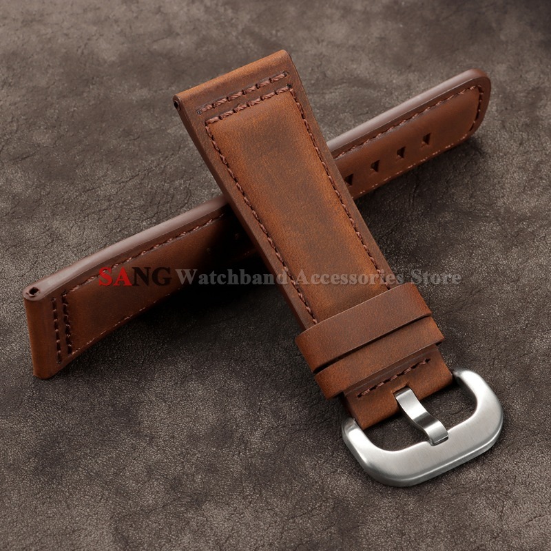 28mm Vintage Leather Watchband - Watches Rolex Smartwatch 评论和价格