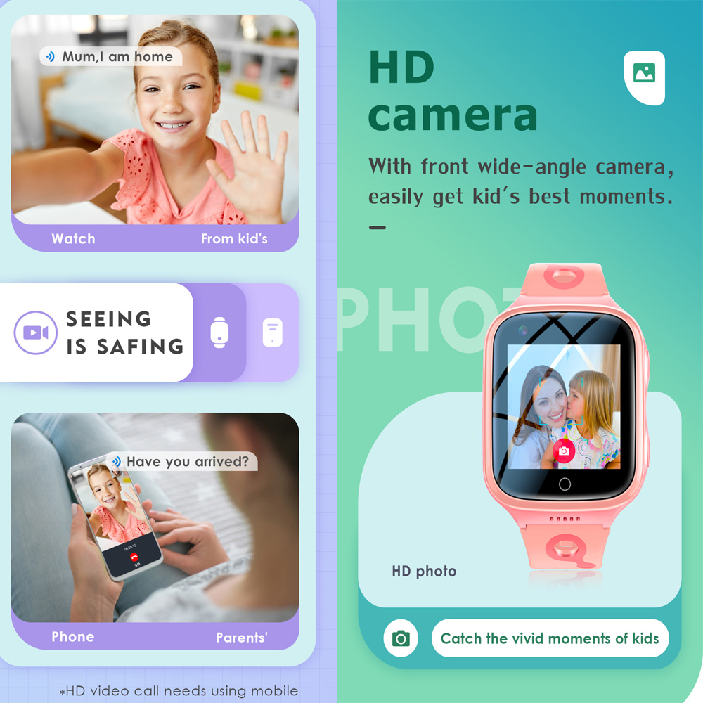 Hot 4G Kids Smartwatch 1000 Ma - Smartwatch Digital Watches For Boys 评论和价格
