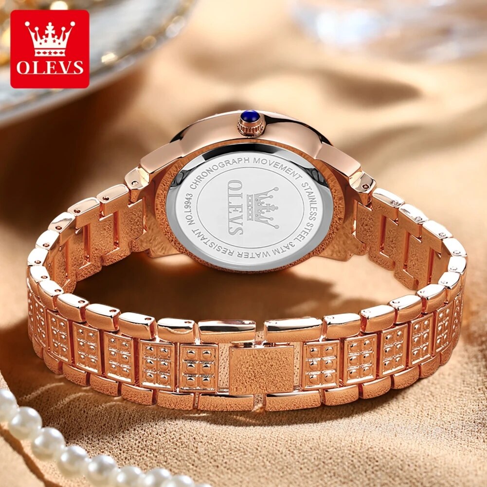 OLEVS 9943 Luxury All Diamond  - Minimalist Thin Watch 评论和价格