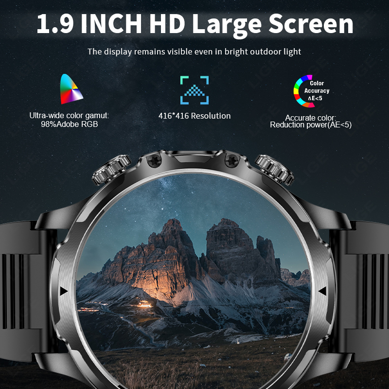 LIGE Smartwatch Military Men 1 - Smartwatch Timex Watches For Men 评论和价格