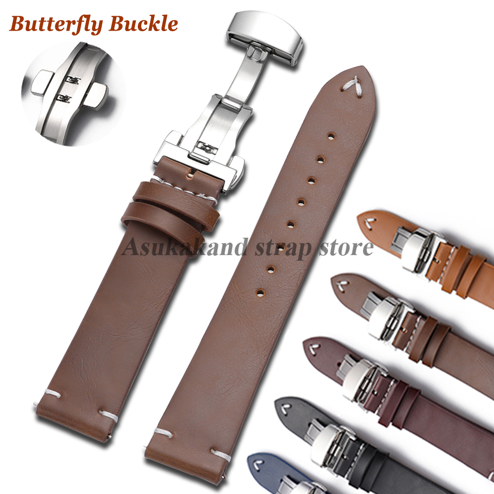 PU Leather Watch Strap 18mm 20 - Seiko Watches Smartwatch 评论和价格