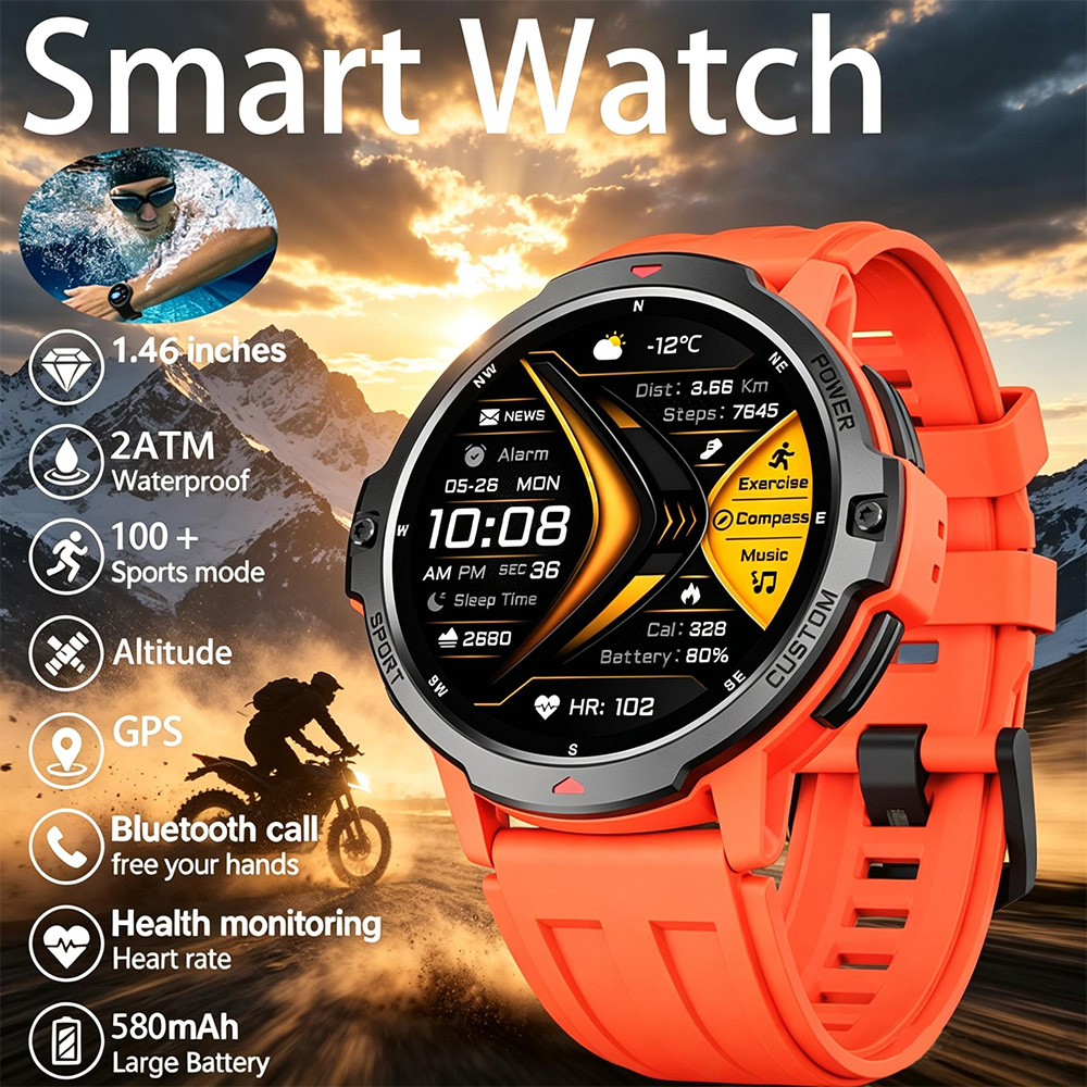 NEW 6-Axis Gyroscope Military  - Smartwatch Timex Watches For Men 评论和价格