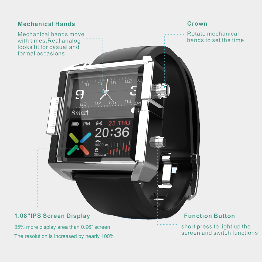 T9 Hybrid Smartwatch Heart Rat - Seiko Watches Smartwatch 评论和价格