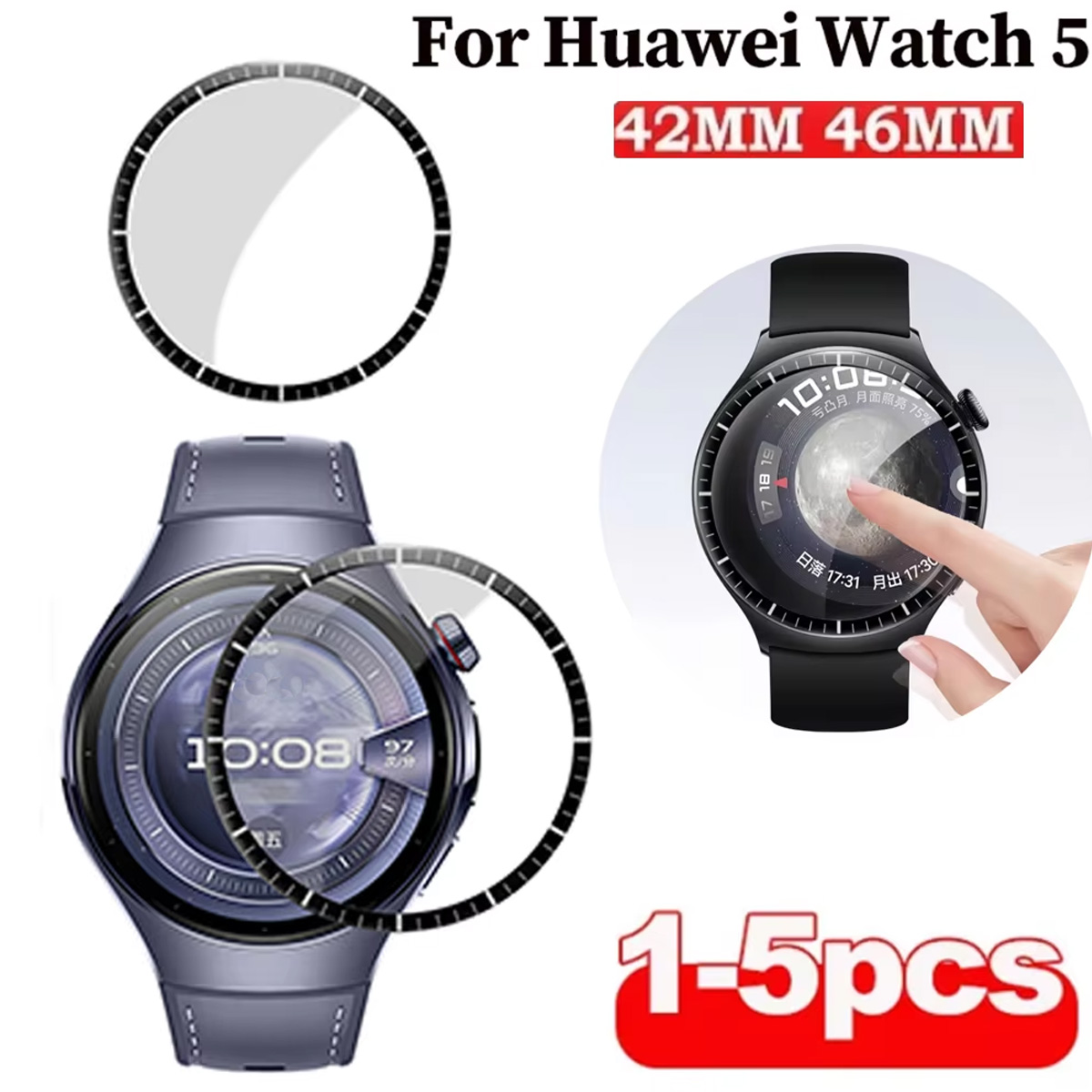 1-5Pcs Soft Screen Protector F - Smartwatch Watch Huawei 评论和价格