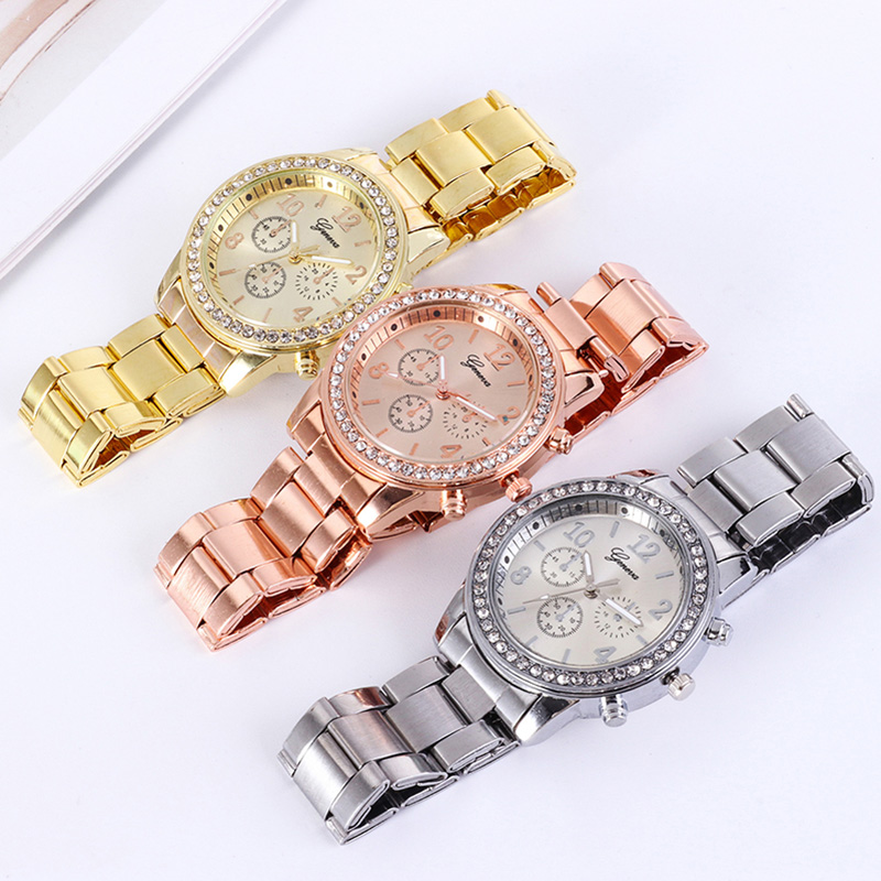 Gold Women Watch Geneva Classi - Minimalist Thin Watch 评论和价格