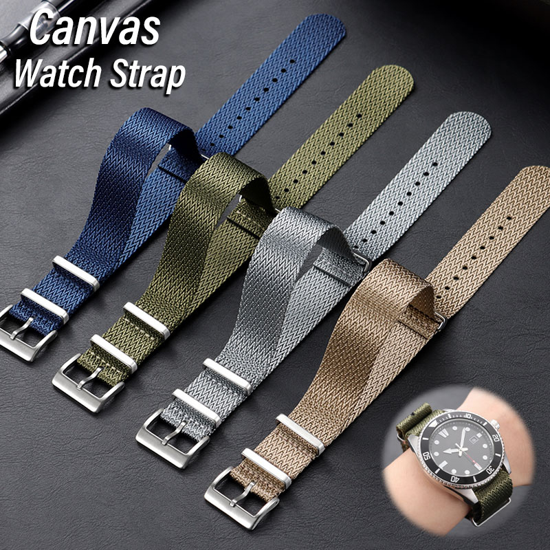 Canvas Nylon Watch Band 18mm 2 - Seiko Watches Smartwatch 评论和价格