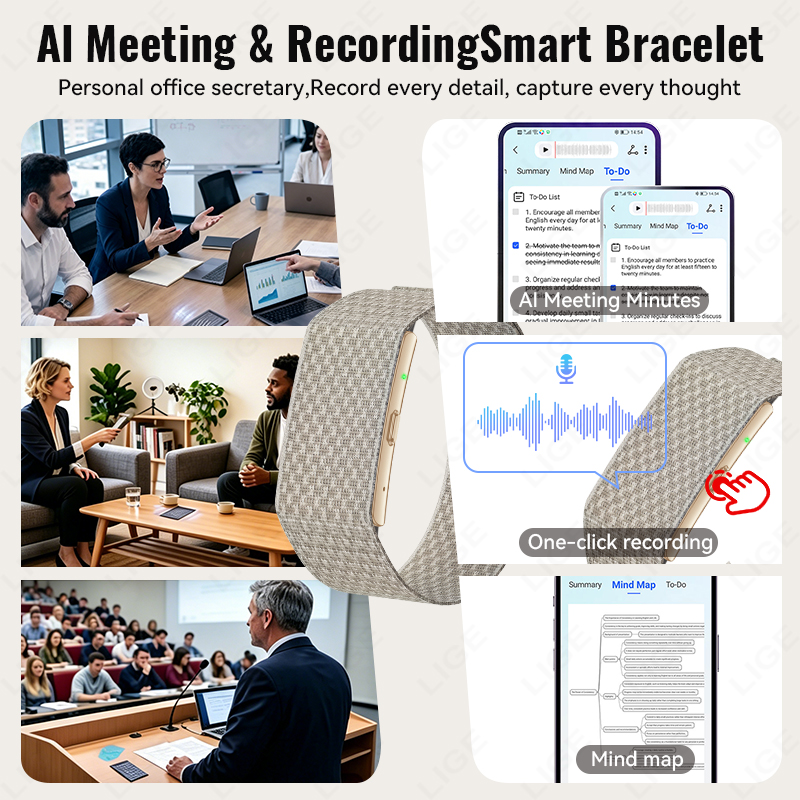 Women Sports Band AI Recording - Smartwatch Noise Watches For Women 评论和价格