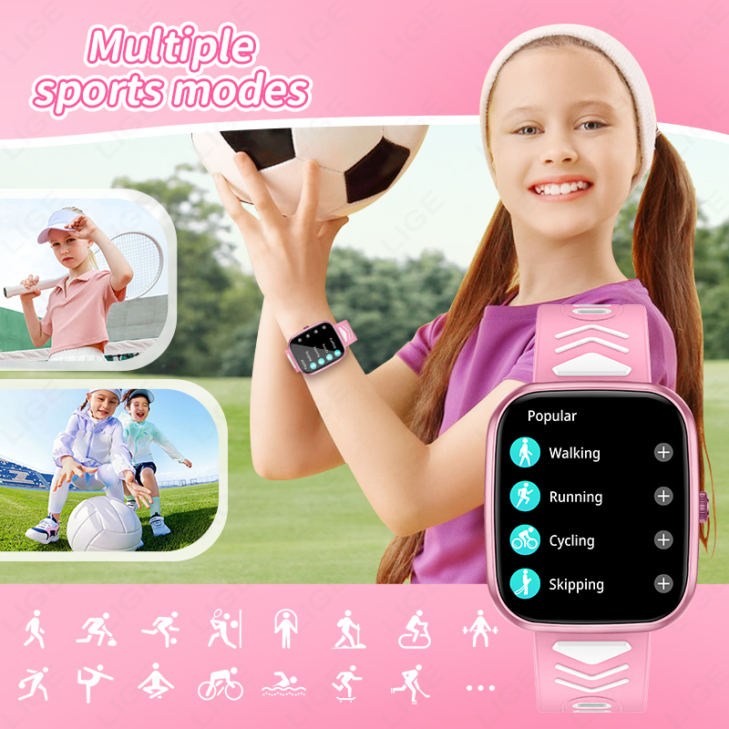 LIGE New 1.75 Inch Bluetooth C - Smartwatch Digital Watches For Boys 评论和价格