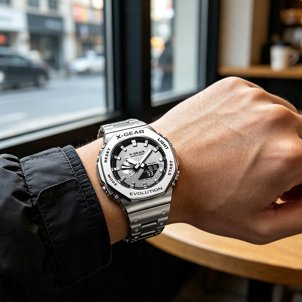 X-GEAR Dual Display Digital Sp - Smartwatch Sports Watches For Men 评论和价格