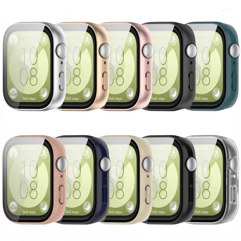 PC Case+Tempered Glass For Hua - Smartwatch Watch Huawei 评论和价格