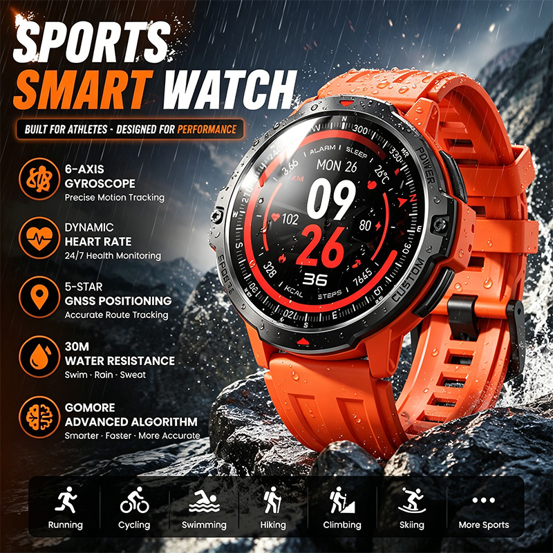 Smart Sports Watch GNSS Positi - Smartwatch Timex Watches For Men 评论和价格
