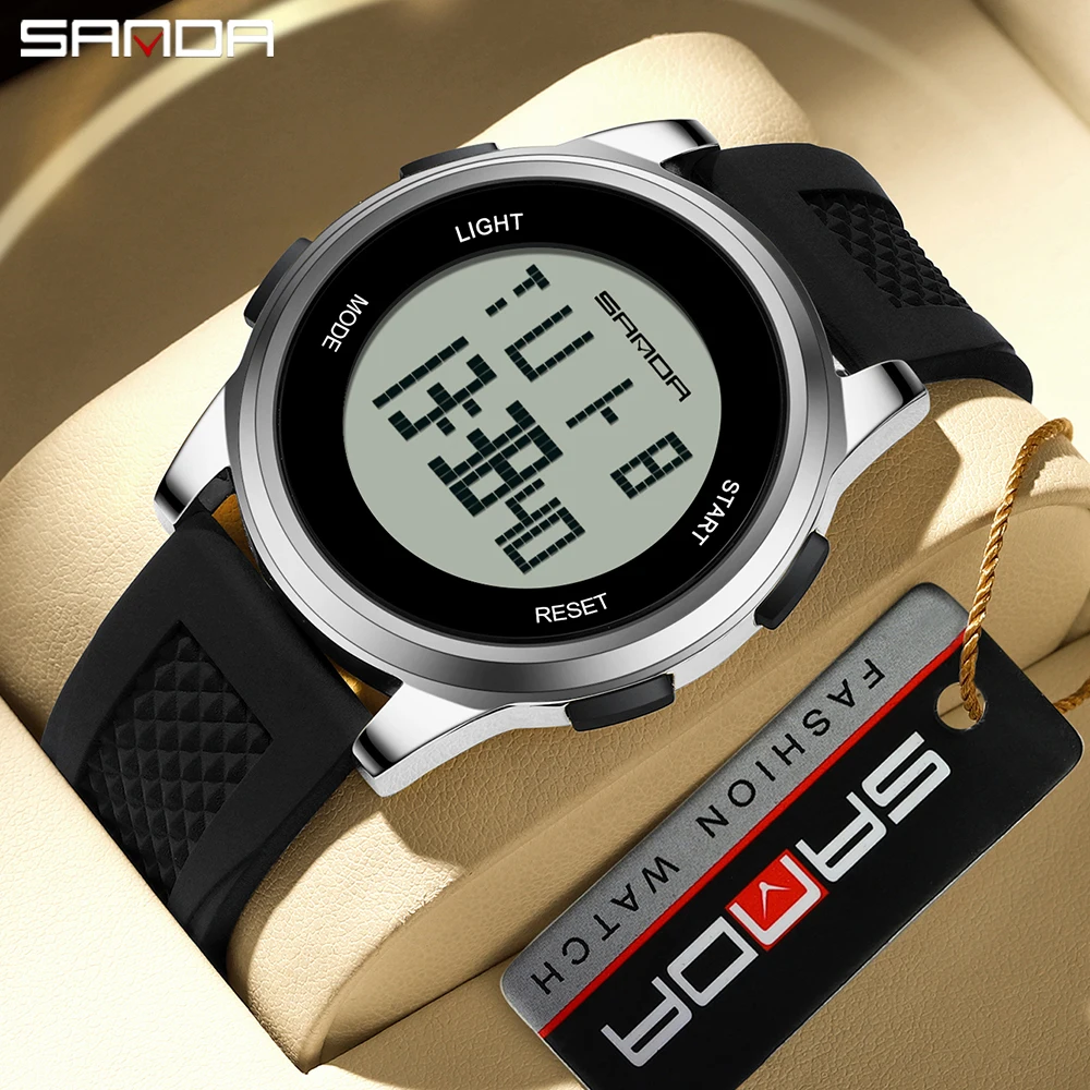 SANDA 9067 Digital Watch Men M - Smartwatch Army Watches For Men 评论和价格