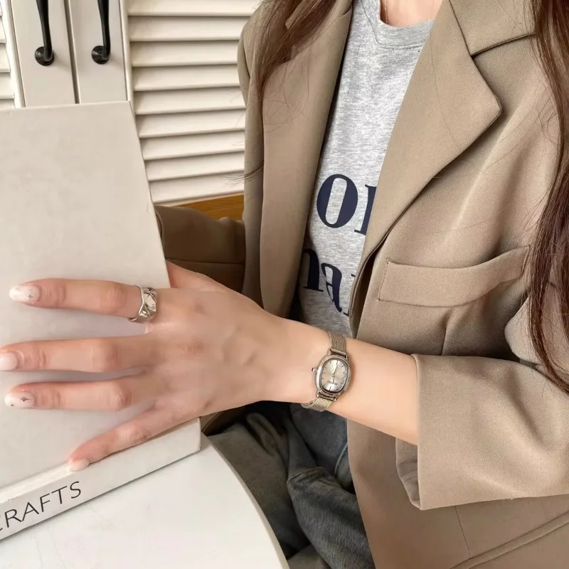 Small Oval Dial Green Watch Si - Minimalist Thin Watch 评论和价格