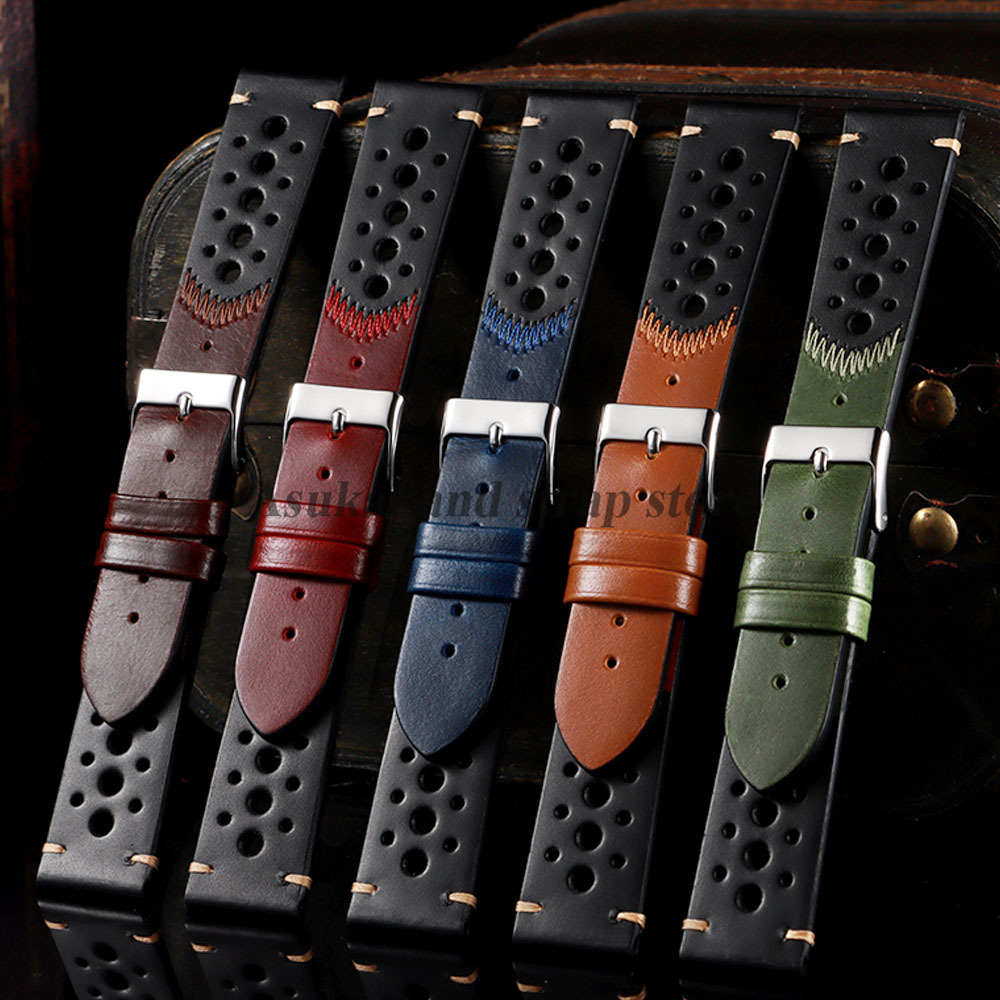 New Oil Wax Leather Watch Stra - Seiko Watches Smartwatch 评论和价格