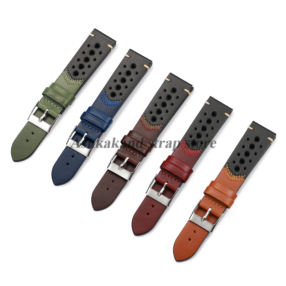 New Oil Wax Leather Watch Stra - Seiko Watches Smartwatch 评论和价格