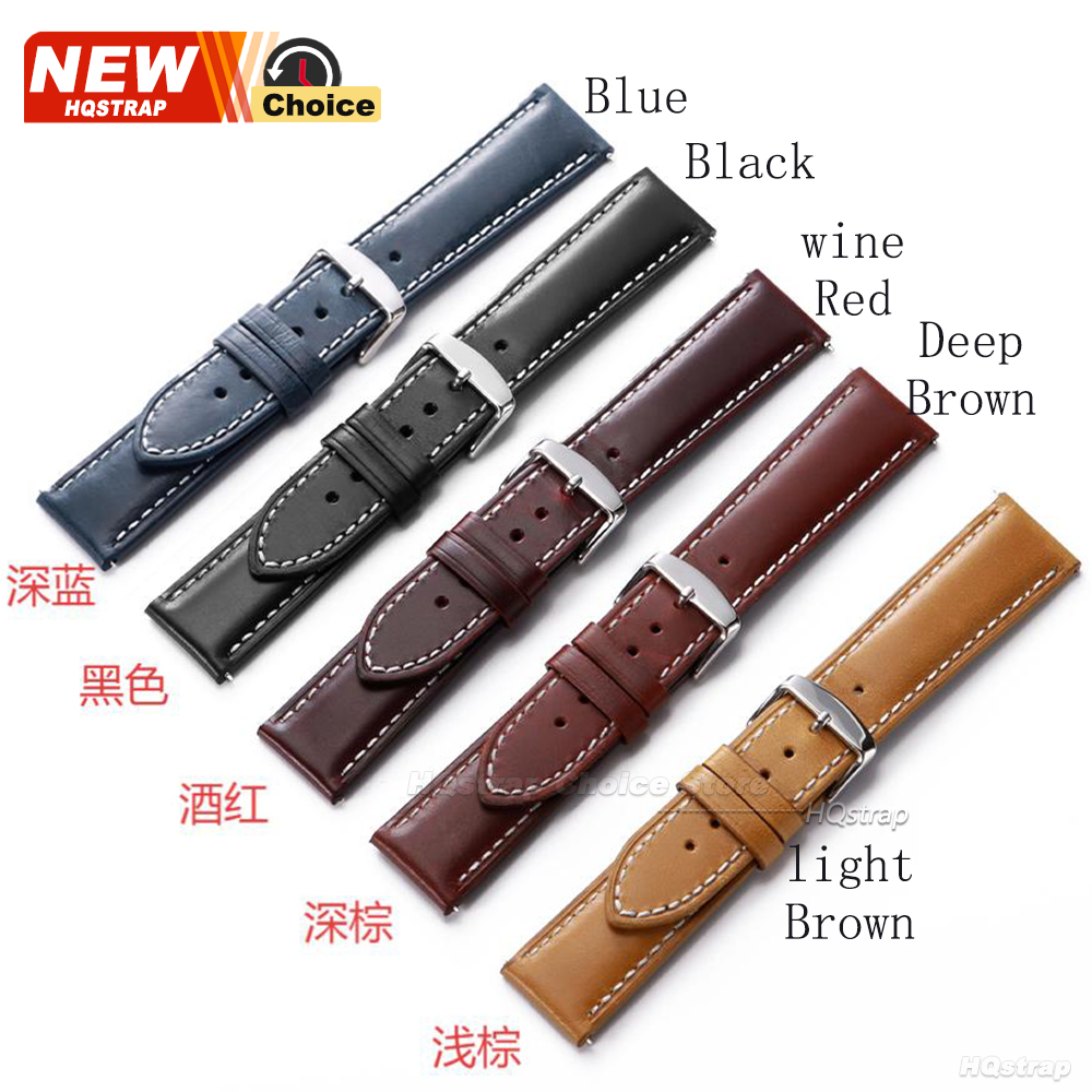 New Oil Wax Strap 16mm 18mm 20 - Watches Rolex Smartwatch 评论和价格