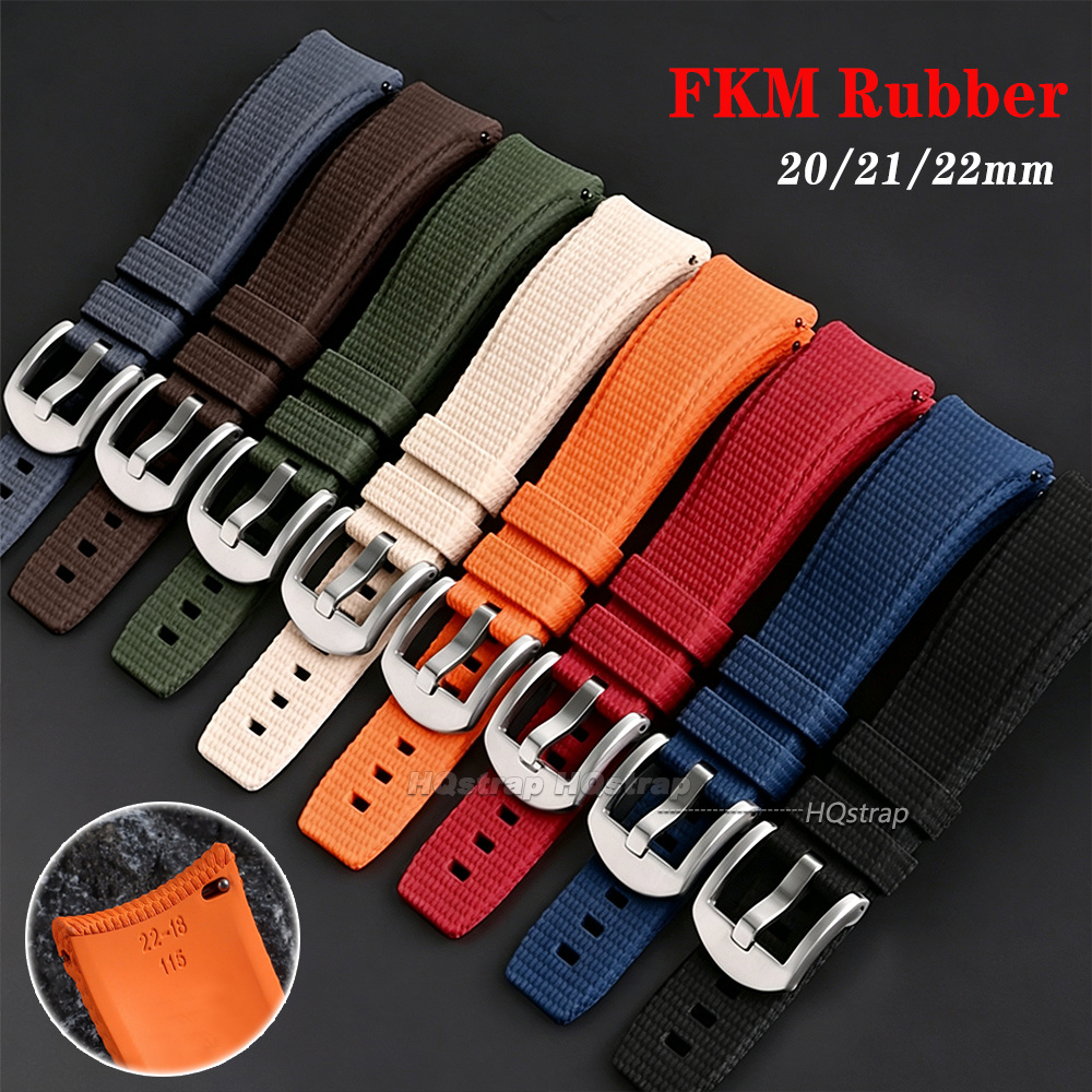 FKM Rubber Watch Strap 20mm 21 - Watches Rolex Smartwatch 评论和价格
